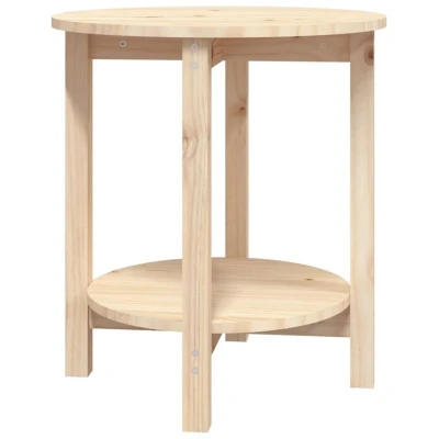 Image of vidaXL Coffee Table Ø 55x60 cm Solid Wood Pine