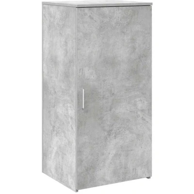 Image of vidaXL Storage Cabinet Concrete Grey Engineered Wood 50x45x103.5 cm Modern Office/Home Organizing Solution