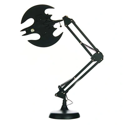 Image of Paladone Batwing Posable Light BDP Flexible Desk Lamp Ideal for Office &amp; Home Materials, Black