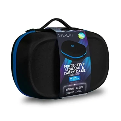 Image of STEALTH Protective Storage &amp; Carry Case Compatible with PSVR2 Durable Polyester EVA Shell Soft Velour Interior
