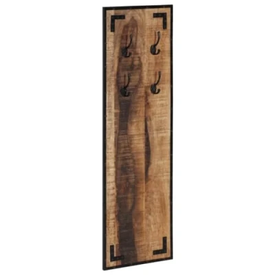 Image of vidaXL Coat Rack 35x8x110 cm Solid Rough Wood Mango