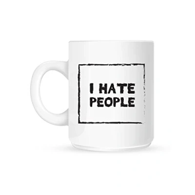 Image of Grindstore I Hate People Mug for Tea or Coffee White