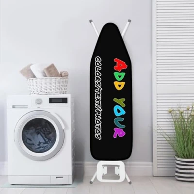 Image of RoPox ironing board Cover, Customize Elastic Edge Padding Covers, Various sizes, custom made cover padded, With your own photos and text, Easy Fit Scorch Resistant