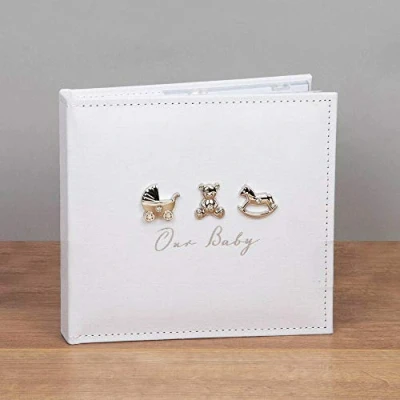 Image of Widdop Our Baby CG1566 Beautiful Photo Album Holds 50 6 x 4 Photos