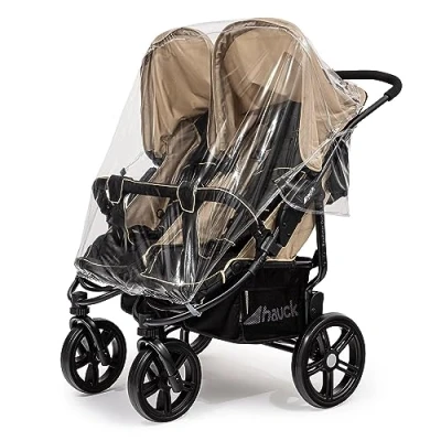 Image of for Your Little One Universal Raincover All Side by Twin Pushchairs and Prams Fits Models