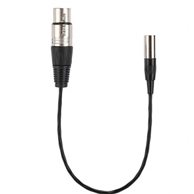 Image of AWEHIRU Mini XLR 3pin Male to Female Aluminum Foil Shielded Copper Wire Audio Cable，Shielded and Balanced Microphone Cable for Most Demanding Studio/Broadcast Use
