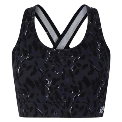 Image of Dare 2b Womens Swift II Sports Bra Black Dash Animal Print, Size: M