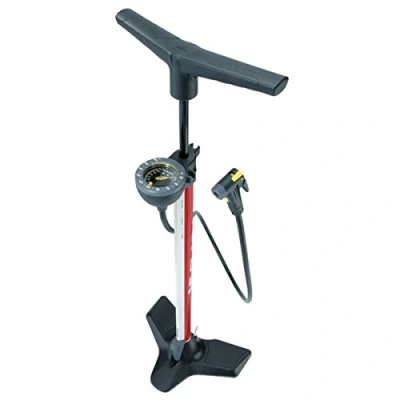 Image of Topeak Joe Blow Race Floor Pump, Red, 200 PSI/14 BAR