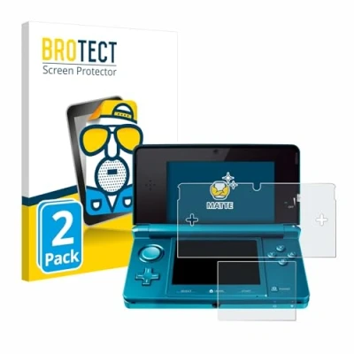 Image of brotect Screen Protector Anti Glare compatible with Nintendo 3DS (2 Pack) Matte, Fingerprint Protection Film