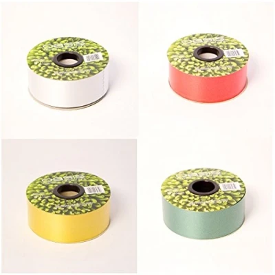 Image of OASIS® Florist Poly Ribbon Pack (4 ROLLS) Red, Gold, Silver and Dark Hunter Green 4 Rolls of 5cm x 91m (2&quot; 100yds) for Christmas