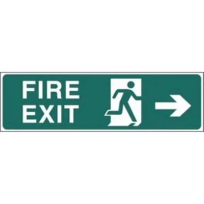 Image of Vogue Fire Exit Sign Arrow Right