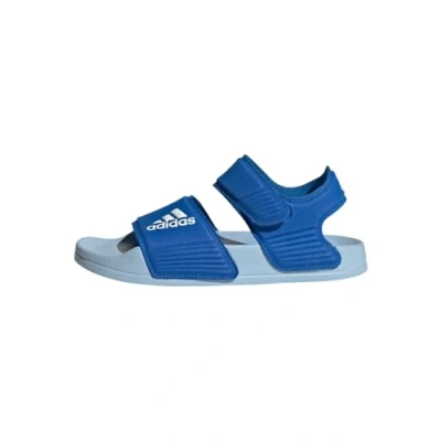 Image of adidas Performance Adilette Walking sandals for kids, Size: 11.5K, Bright royal ftwr white clear sky Synthetics