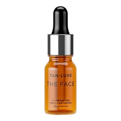 Image of TAN LUXE THE Face Self Tanning Drops, Light/Medium (10 ml) Add Drops to Skin Care for Custom Tan, Cruelty Free &amp; Vegan