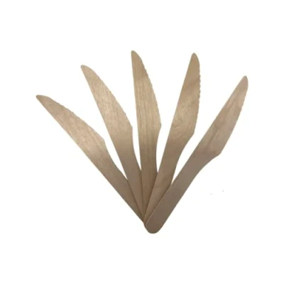 Image of Evergreen Biodegradable Wooden Knives Pack of 100