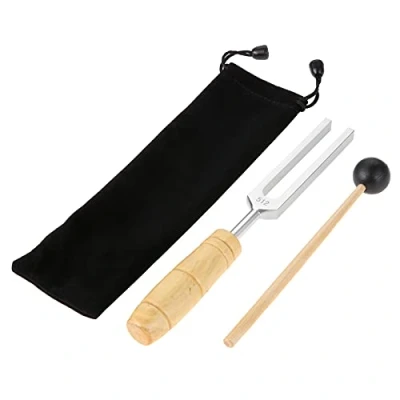Image of gohantee Tuning Fork 512 Hz, Aluminium Alloy for Healing with Silicone Hammer Hearing Tests, Violin Guitar Tuner Instrument, Sound therapy