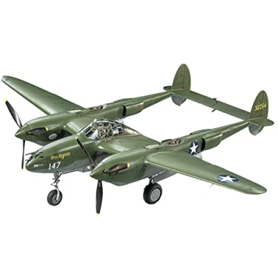 Image of Tamiya 61120 000 Lockheed P 38F 38G Vehicle 1:48 US 38 F/G Lightning, Faithful Replication, Model Building, Crafts, Hobbies, Gluing, Plastic Construction kit, Assembly, Unvarnished
