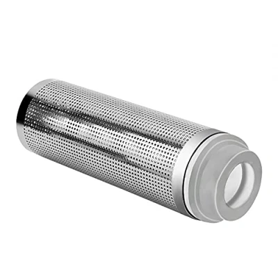 Image of MEROURII Aquarium filter Guard,12mm Stainless Steel Fish Tank Inlet Inflow Basket Protector Guard, Shrimp for Protecting Inhalation