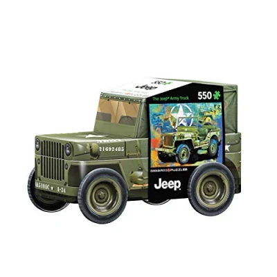 Image of Eurographics 8551 5598 Military Jeep Tin Puzzle, Various, 33 x 48 cm