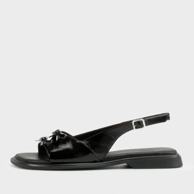 Image of Vagabond Women&#039;s Izzy Patent Leather Flat Sandals UK 7