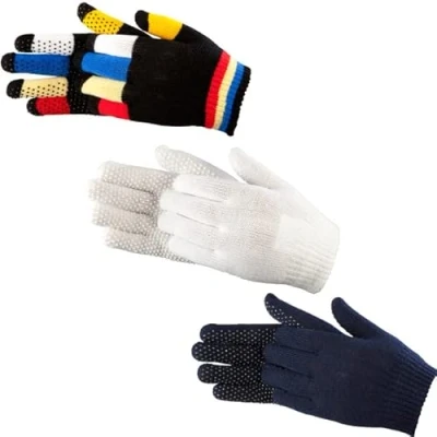 Image of PFIFF 011278 Children&#039;s Pimpled Gloves, Riding One Size, White