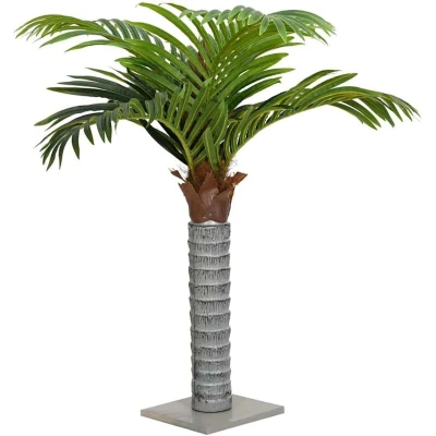 Image of vidaXL Artificial Palm Tree 12 Leaves 150 cm Green