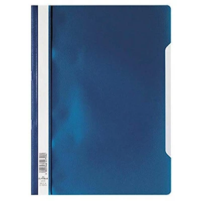 Image of Durable 252307 Clear View Folder Report File A4 PP, Dark Blue Pack of 25