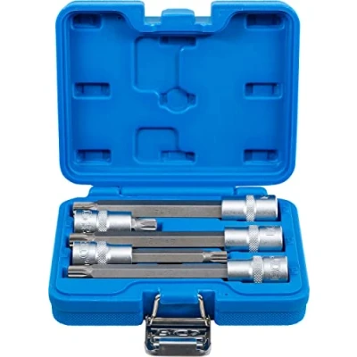 Image of BGS 8449 Bit Socket Set 12.5 mm (1/2&quot;) Drive Spline (for XZN) 5 pcs.