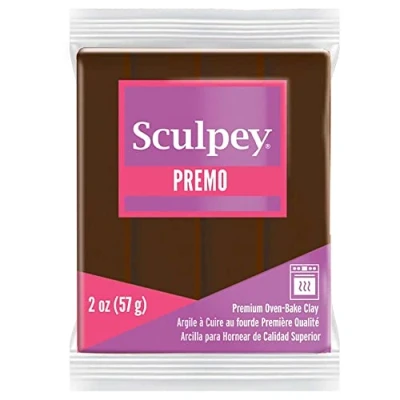 Image of Sculpey Premo Polymer Clay, Burnt Umber, OSFA