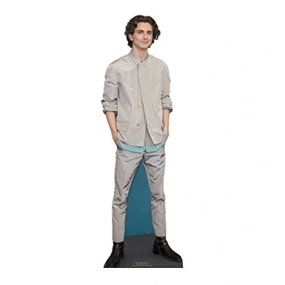 Image of Star CUTOUTS CS847 Timothee Chalamet Cardboard Cutout Mini Height 90cm Width 29cm, Solid, Multicolour, Regular