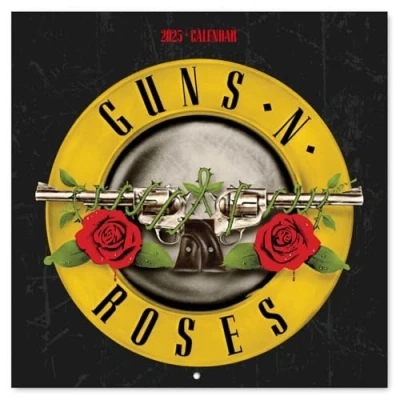 Image of Grupo Erik Wall Calendar 2025 Guns N&#039; Roses 12&quot; x Square 2025, Planner Family Music N