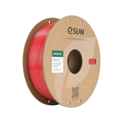Image of eSUN PETG Filament 1.75mm, ePETG+HS High Speed 3D Printer Filament, Dimensional Accuracy +/ 0.05mm, 1KG Spool (2.2 LBS) for Speedy Printing,Solid Red