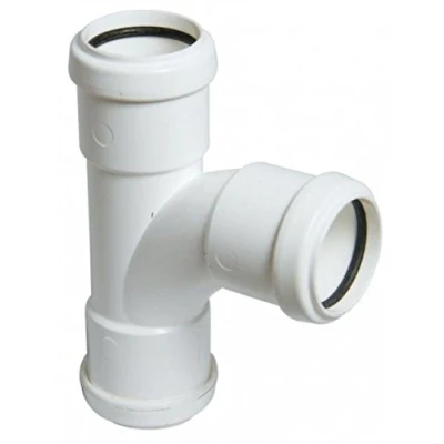 Image of FloPlast Push Fit Waste Equal Tee 40mm White Home Standard