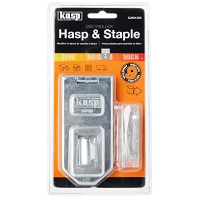 Image of Kasp Disc Lock Hasp &amp; Staple 120mm