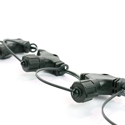 Image of Festive Lights ConnectGo Lighting Accessories 10 Port Curtain Connector, Connectable Outdoor Rubber Cable (Green)