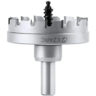 Image of EZARC Tungsten Carbide Teeth Hole Saw (Hole Cutter) Heavy Duty for Stainless Steel, Industrial Grade 95mm
