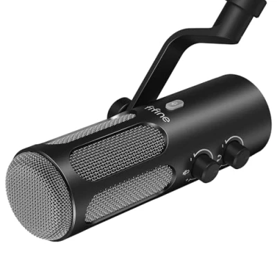 Image of FIFINE Dynamic XLR Microphone for Podcast Studio Recording Streaming Broadcast Voice Over,XLR/USB Metal Mic with Mute Button,Headphone Jack Mixer PC Computer AmpliTank Tank 3