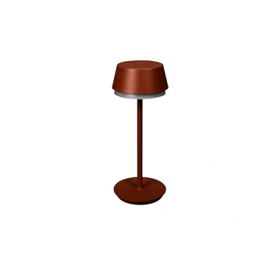 Image of Konstsmide LED table lamp Lyon, terracotta, IP54, dimmable, CCT, RGB