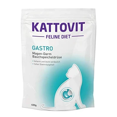Image of Kattovit Gastro Dry Food for Cats Cat to Support the Gastrointestinal System Diet as Complete Adult 6 x 400 g