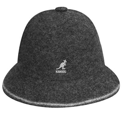 Image of Kangol Women&#039;s Stripe Casual Hat Bucket, Flannel/Off White, M