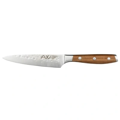Image of Rockingham Forge RF 7093 Ashwood Series 12.5cm Utility Knife with Ice Hardened Vanadium Steel Blades, Heat Treated Natural Handles