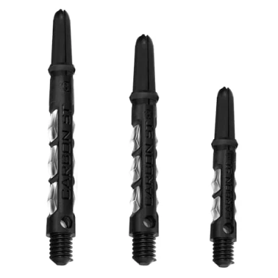 Image of Harrows Dart Shafts Carbon ST Stems with Pyramid Rings, Tweenie, Clear
