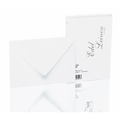 Image of Rössler 2031705002 C6 Lined and Linen Embossed Envelope White