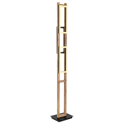 Image of Illa LED Integrated Floor Lamp Matt Black 3x 3000K