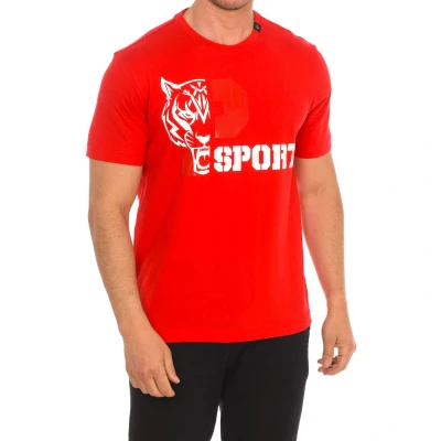 Image of Plein Sport TIPS410 Mens short sleeve t shirt Red Cotton Size Small