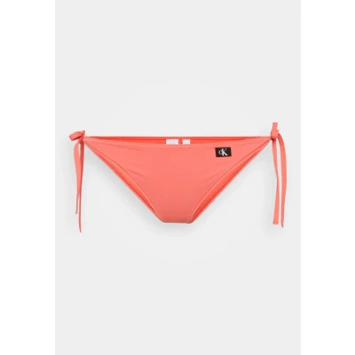 Image of Calvin Klein Swimwear SIDE TIE Bikini bottoms, Women&#039;s, Size: Medium, Dazzling coral