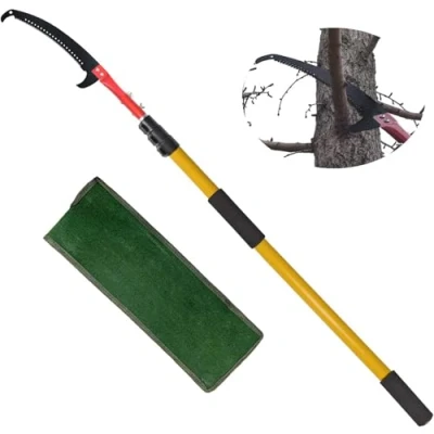Image of SUNORCHID Telescopic Tree Pruner 12 Foot Pole Saw Extendable Long Reach Pruning Loppers for and Trimming Branches Leaves