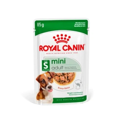 Image of Royal Canin Mini Adult Wet Pouches Dog Food 85 grams (Pack of 12)