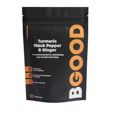 Image of Turmeric Black Pepper &amp; Ginger 2000mg High Strength 90 Capsules UK Made Vegan Advanced Formula No Fillers or Binders