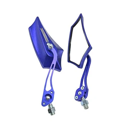 Image of Mintice Blue Universal Motorcycle Motorbike Bike 8 / 10mm Rear View Side Mirror Scooter