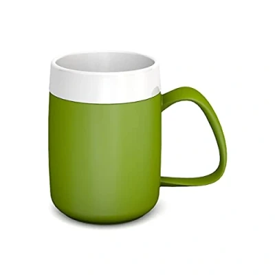 Image of Ornamin mug with Internal Cone 140 ml Green and Thermal Function (model 207) drinking aid, spouted mug, insulated